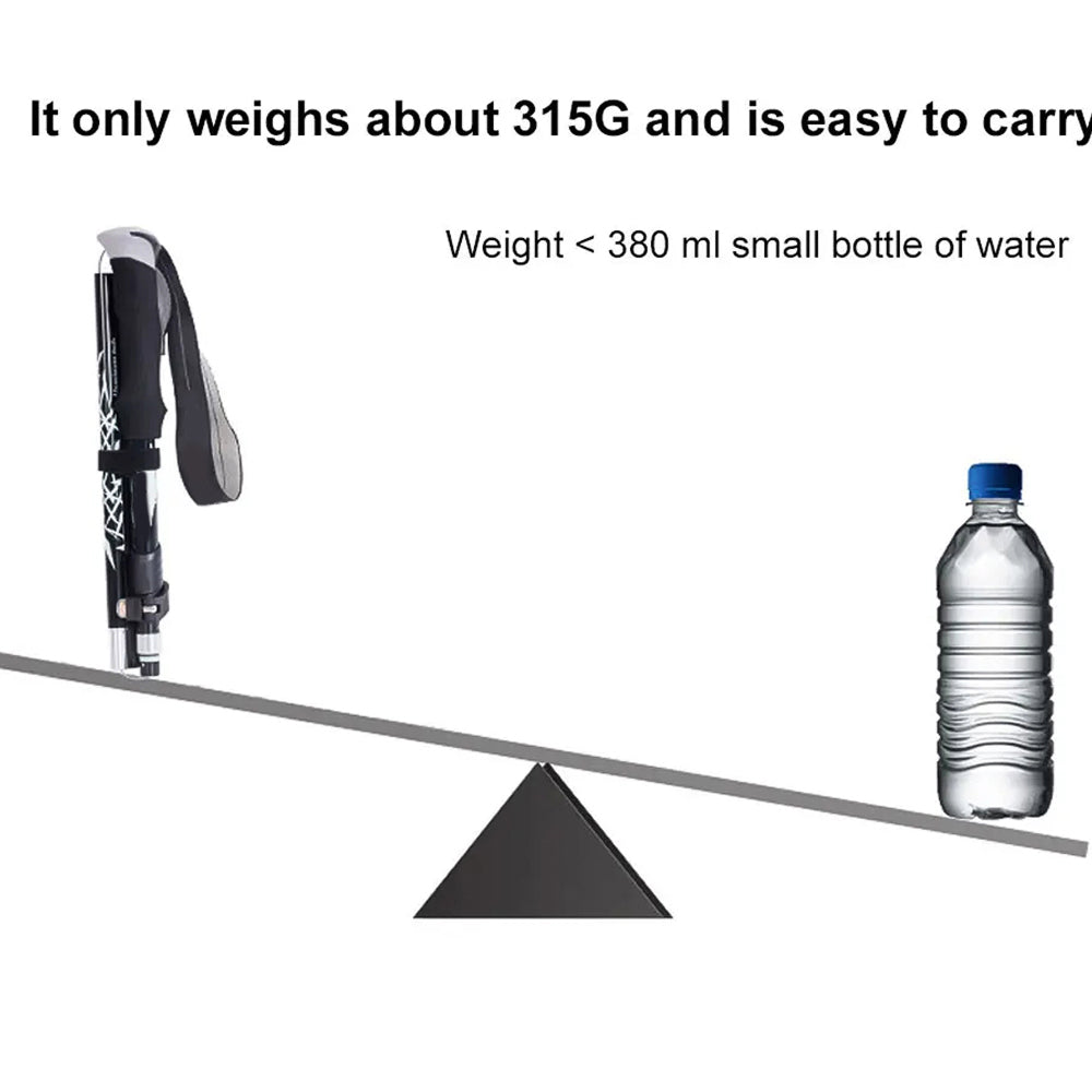 TrekPixin Adjustable T-Handle Aluminum Alloy Trekking Poles for Hiking