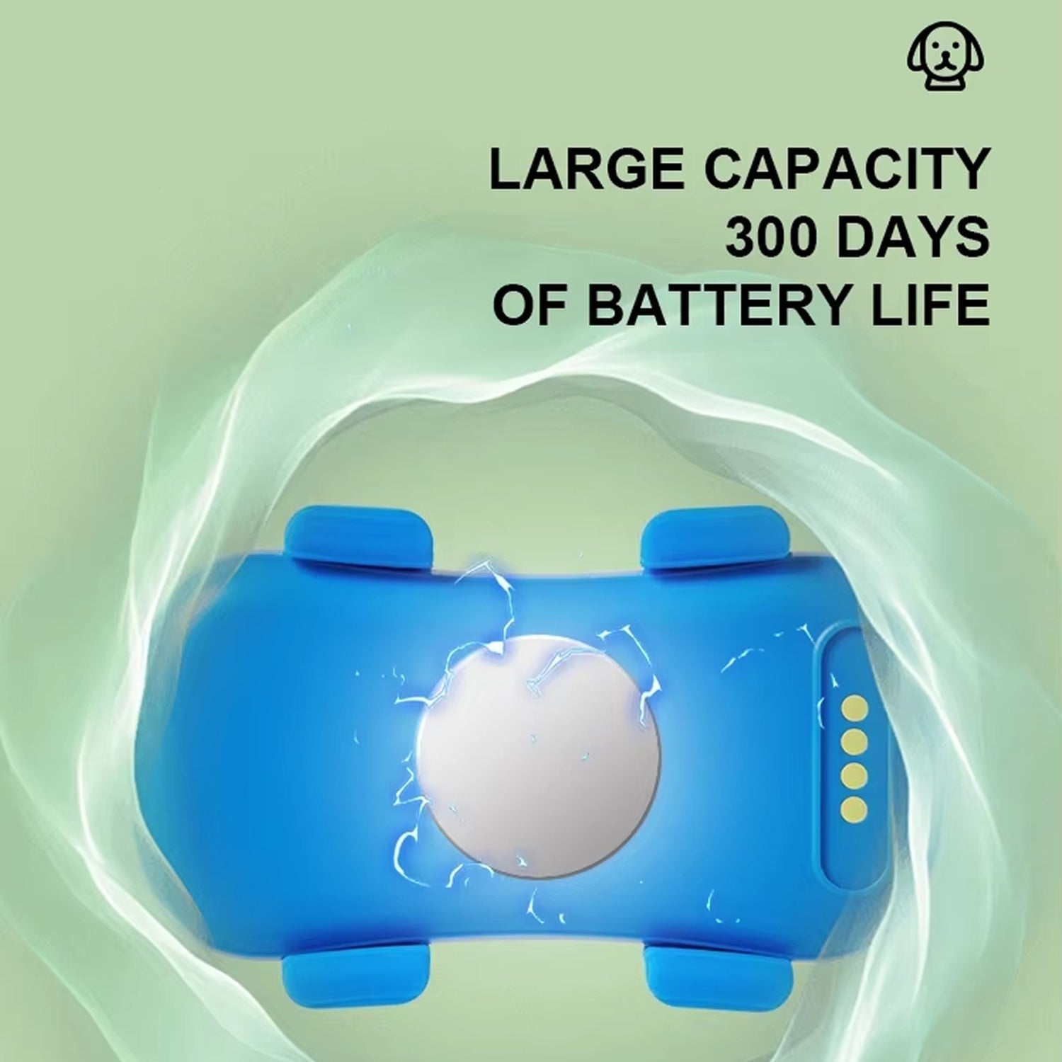 DokiNaxi 4G Pet GPS Tracker with 300-Day Extended Battery, IP67 Waterproofing, and Real-Time Multi-Mode Positioning