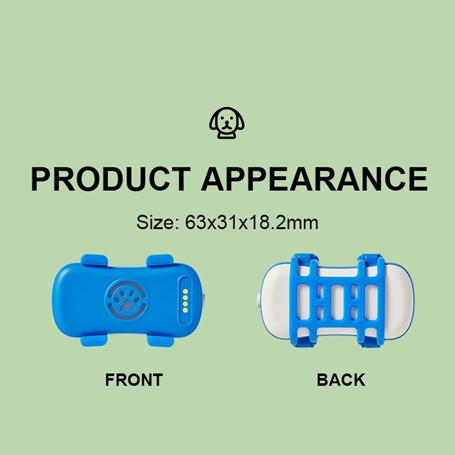 DokiNaxi 4G Pet GPS Tracker with 300-Day Extended Battery, IP67 Waterproofing, and Real-Time Multi-Mode Positioning