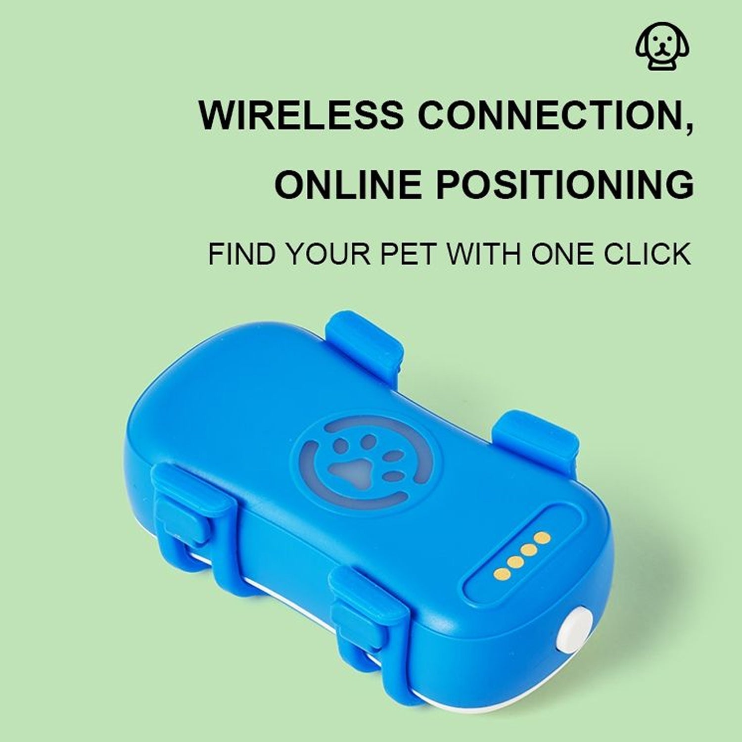 DokiNaxi 4G Pet GPS Tracker with 300-Day Extended Battery, IP67 Waterproofing, and Real-Time Multi-Mode Positioning