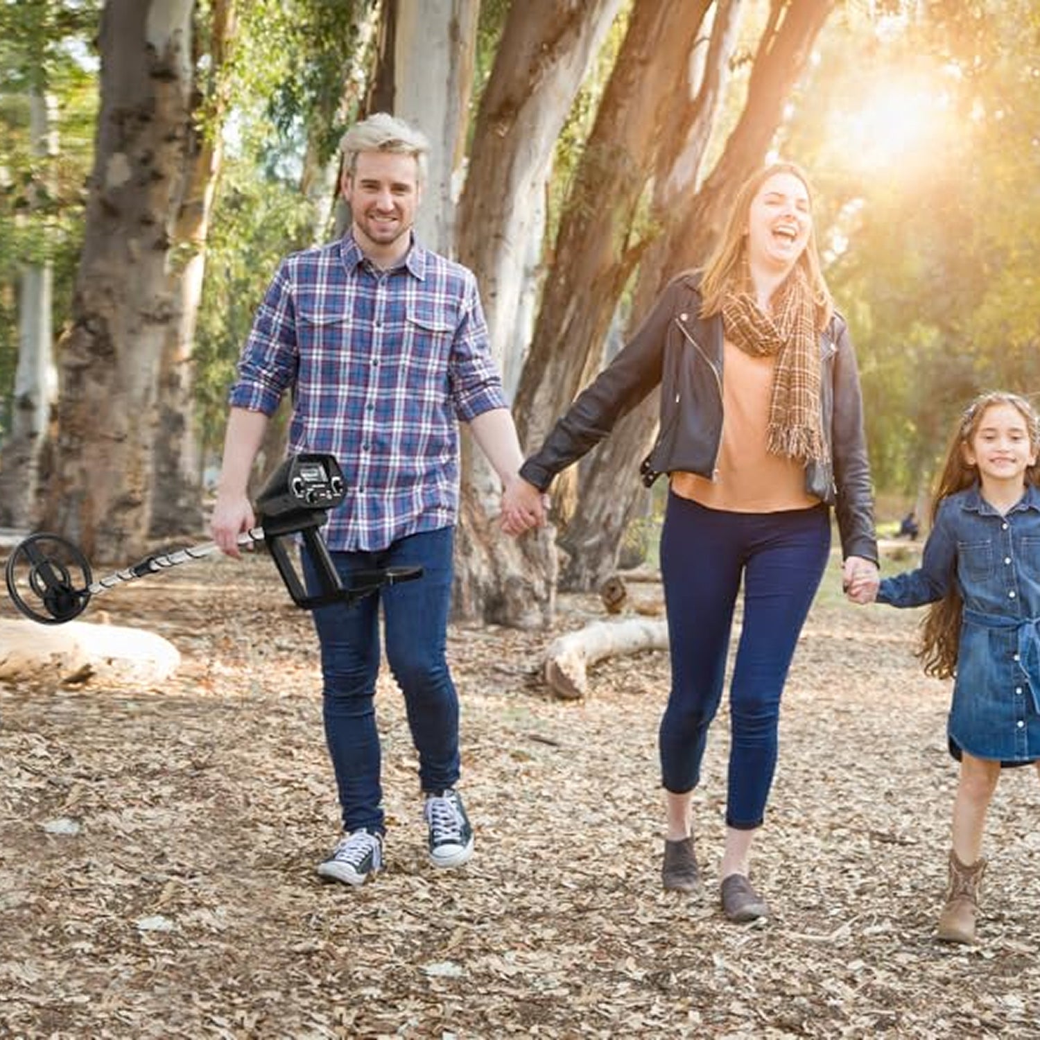 FrexSeek Metal Detector for Kids 10" Deep Detection IP68 Waterproof Gold Finder Kit