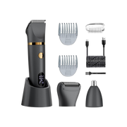 TriBladu 3-in-1 Electric Shaver Titanium Blades IPX7 Waterproof with 70-Minute Runtime and USB-C Fast Charging