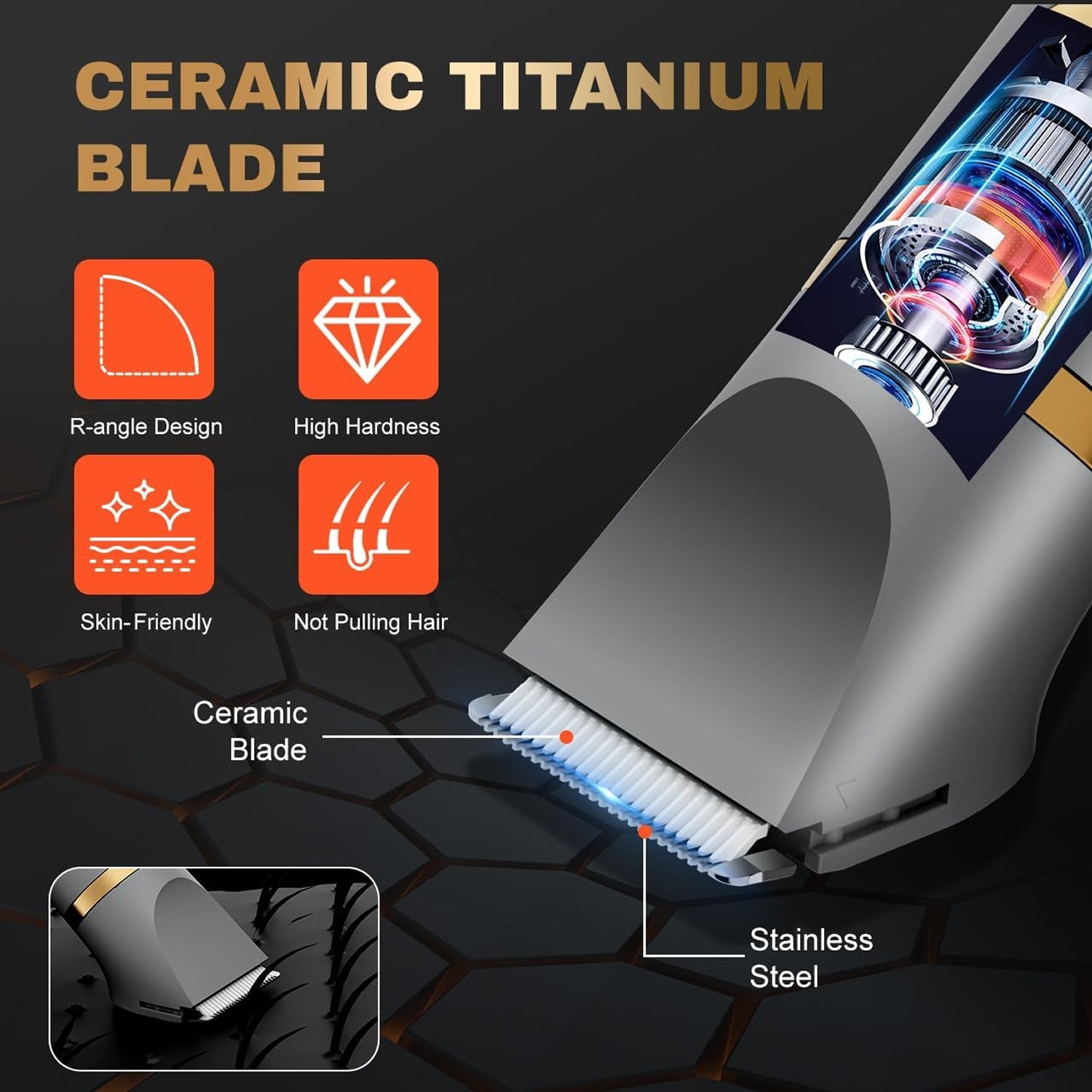 TriBladu 3-in-1 Electric Shaver Titanium Blades IPX7 Waterproof with 70-Minute Runtime and USB-C Fast Charging
