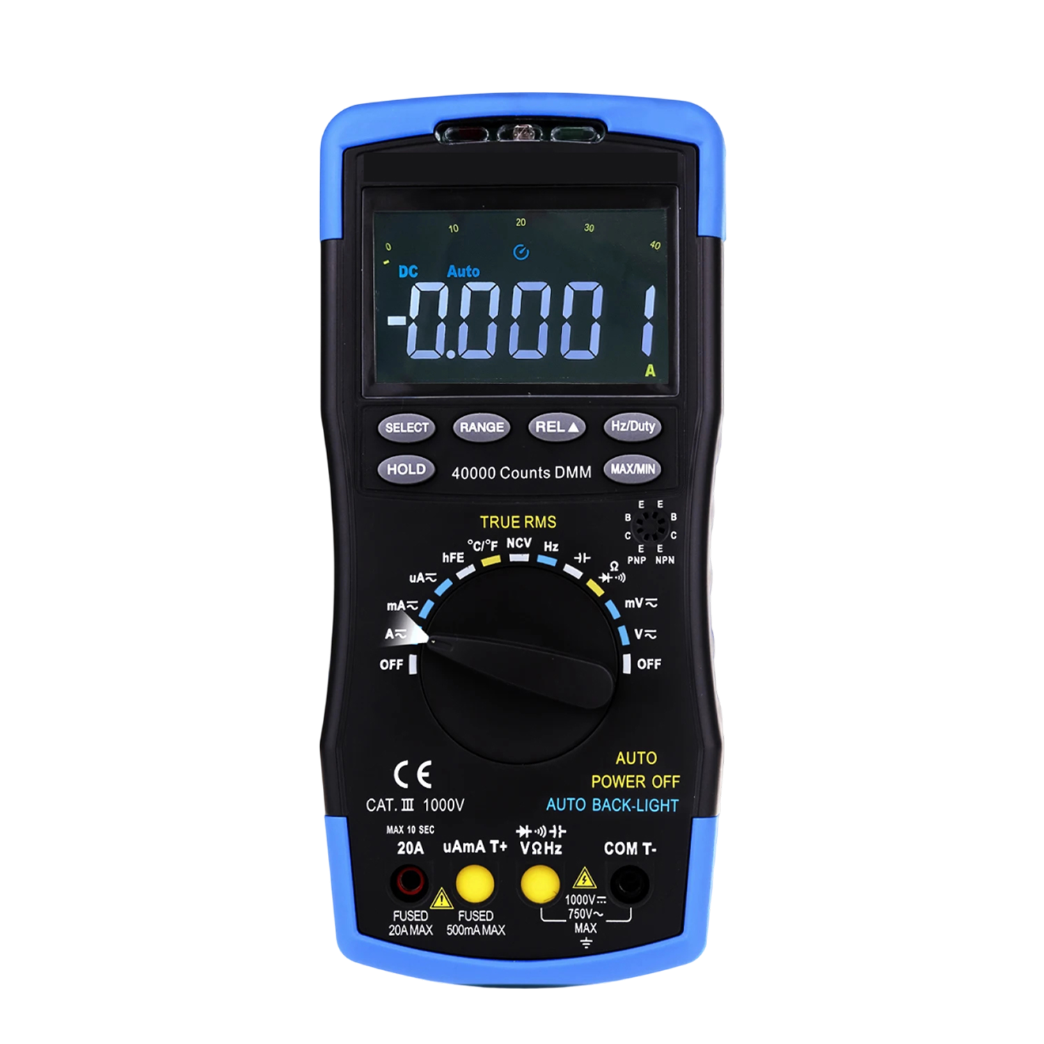 TrusMeaz Digital Multimeter 40,000 Counts True RMS NCV High-Precision Tester
