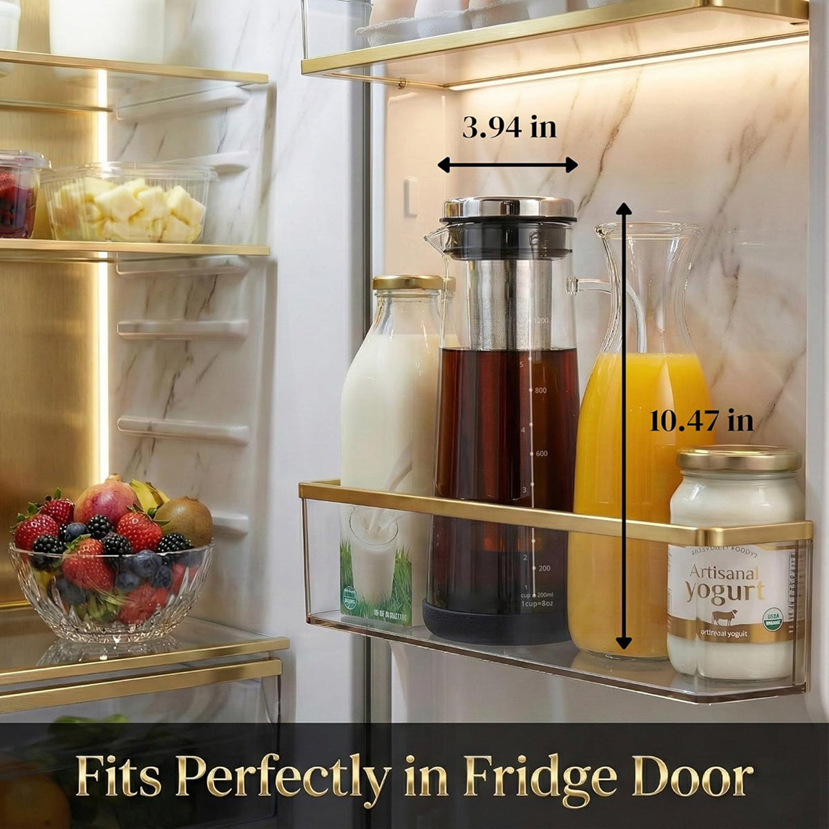 Twizzoly Airtight Cold Brew Coffee Maker - Borosilicate Glass