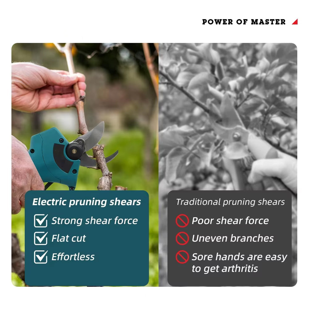 VadosCut 500W Brushless Cordless Pruning Shears for Gardening