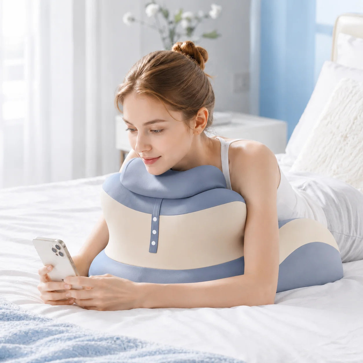 VaelisFen Memory Foam Reading & Lumbar Support Pillow