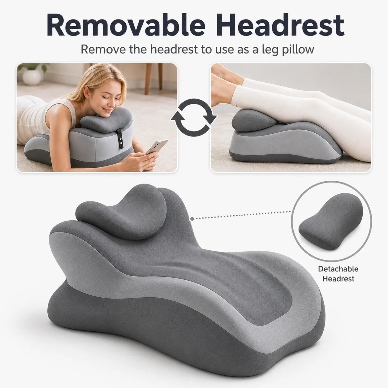 VaelisFen Memory Foam Reading & Lumbar Support Pillow
