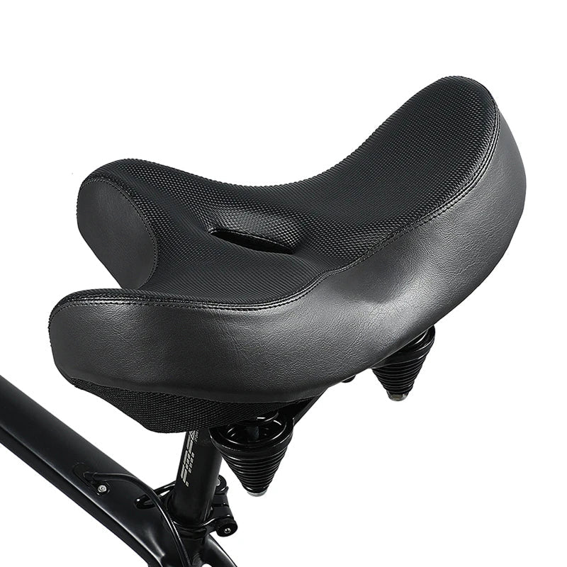 ViBikex Extra-Wide 13-Inch Bike Seat Comfort Memory Foam with Dual-Spring Suspension