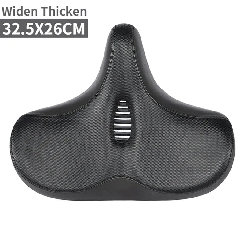 ViBikex Extra-Wide 13-Inch Bike Seat Comfort Memory Foam with Dual-Spring Suspension