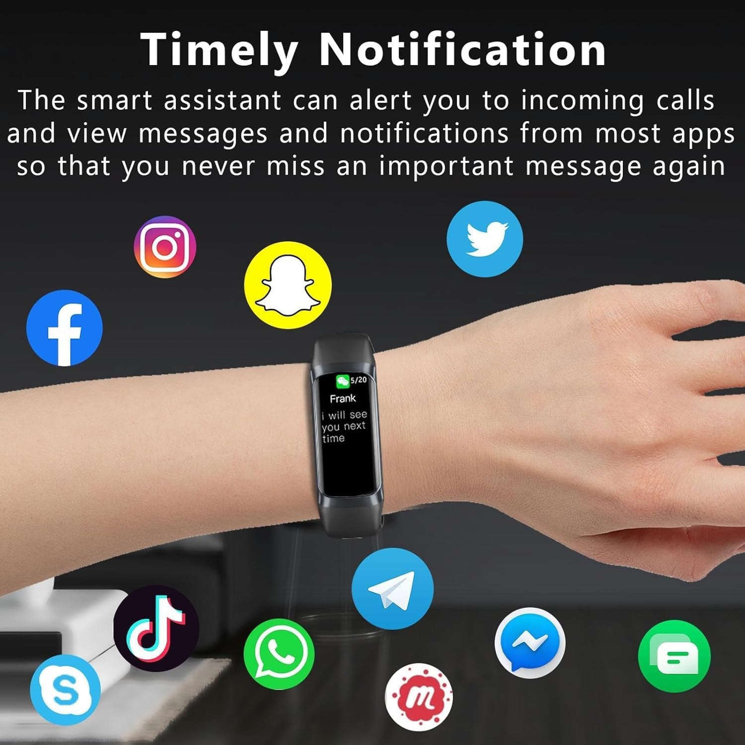 VigoEvo Smart Fitness Tracker with AMOLED Display & Medical Sensors