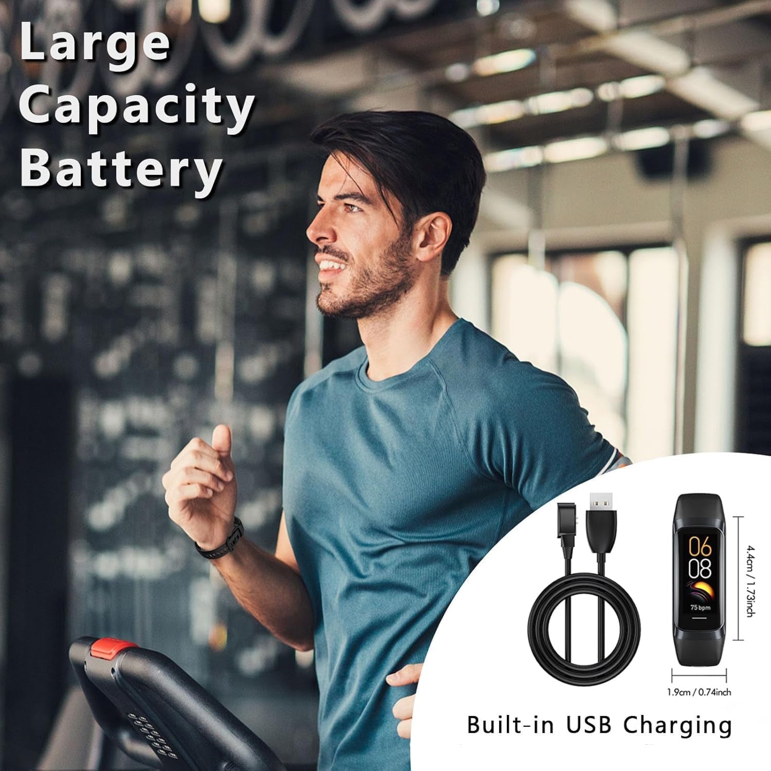 VigoEvo Smart Fitness Tracker with AMOLED Display & Medical Sensors