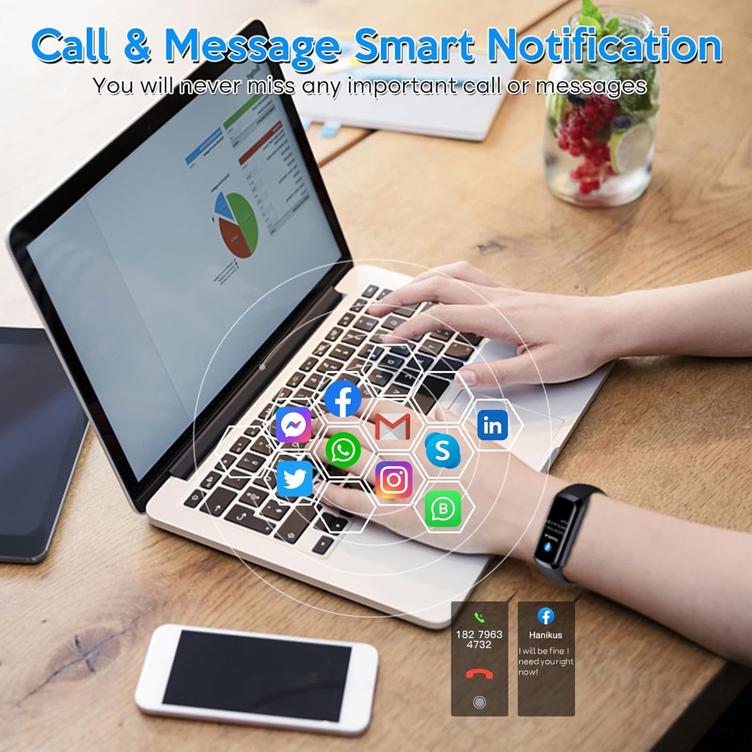 VigoEvo Smart Fitness Tracker with AMOLED Display & Medical Sensors