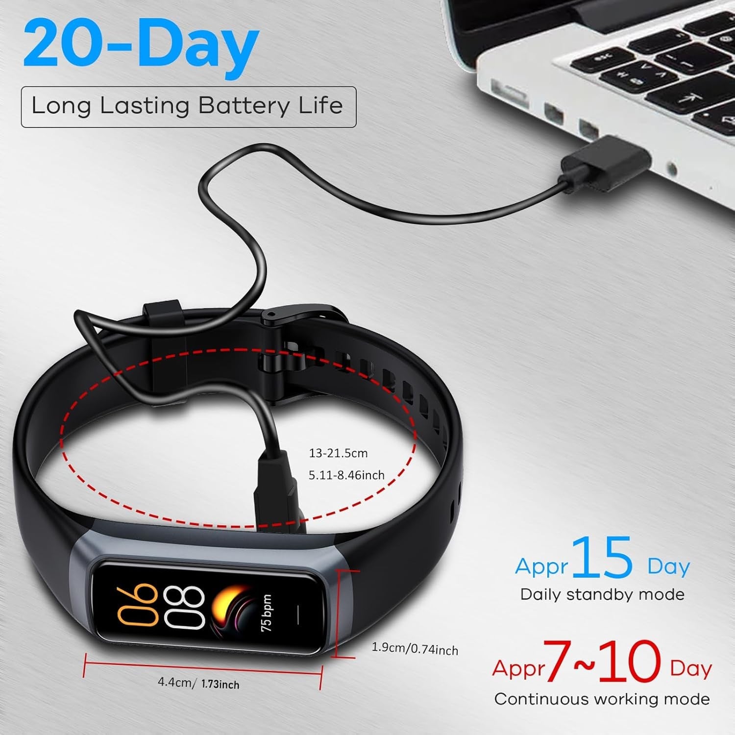 VigoEvo Smart Fitness Tracker with AMOLED Display & Medical Sensors
