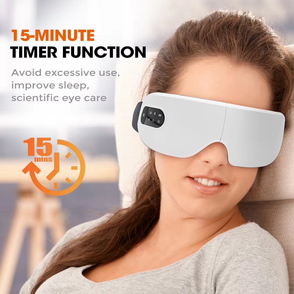 VilaFoci Smart Heated Eye Massager with Bluetooth & Heat Compression
