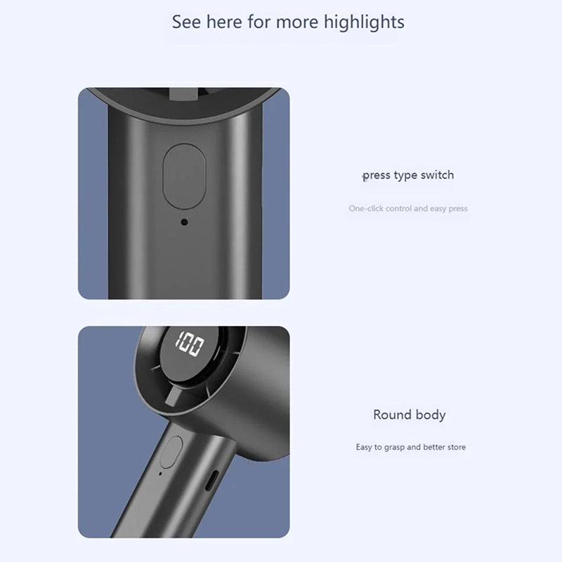 VinizFan 100-Speed Portable Handhled Fan