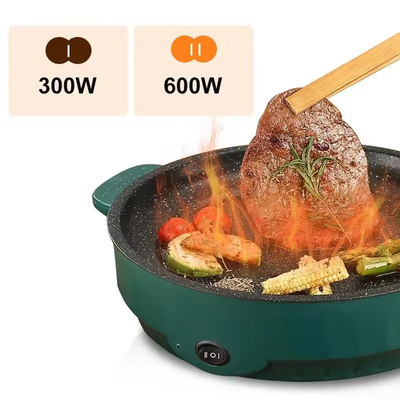 VixKilet Non-Stick Electric Skillet with Dual Power Control