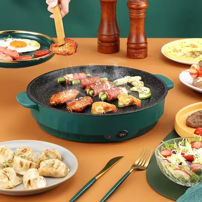 VixKilet Non-Stick Electric Skillet with Dual Power Control