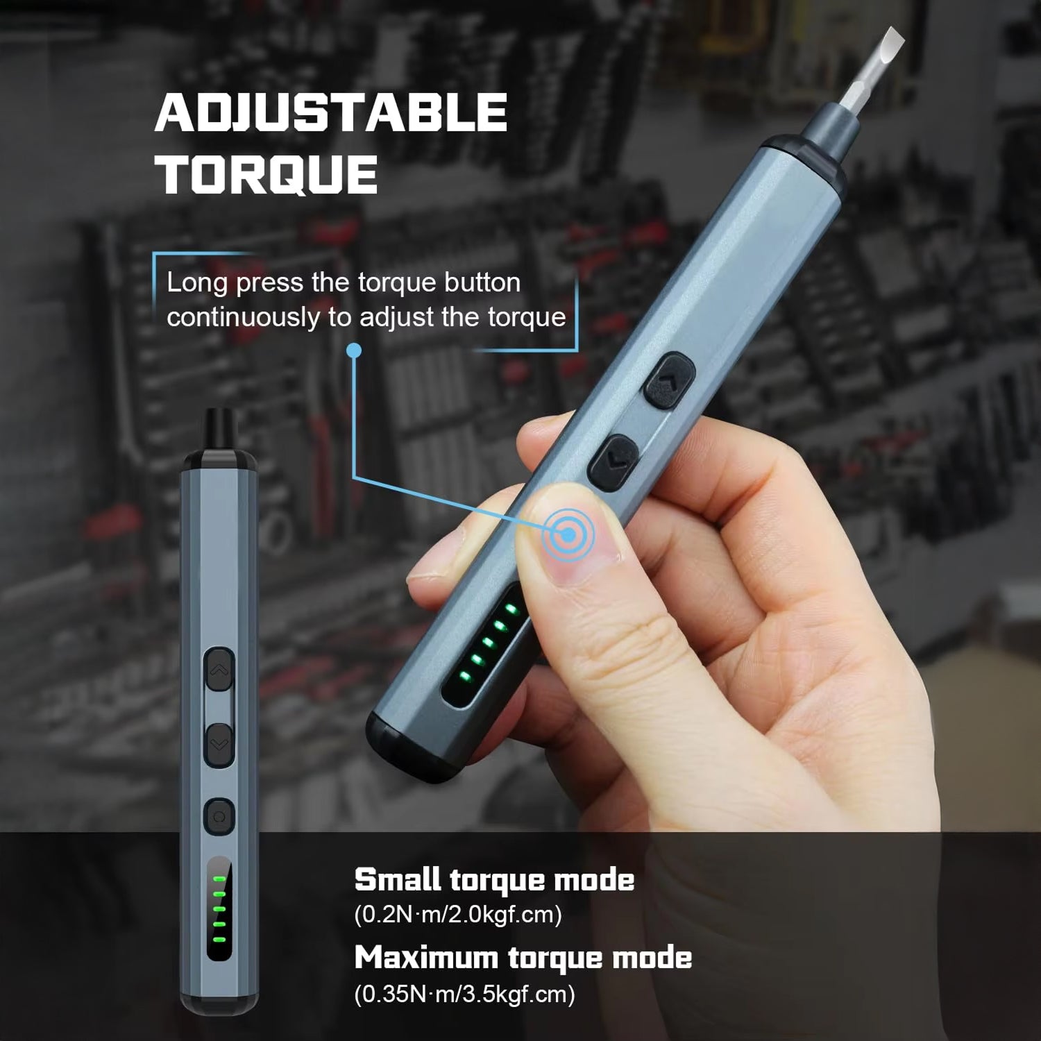 VolTrixxy 68-in-1 Electric Screwdriver - 5 Torque Settings, S2 Steel Bits, 400-Screw Battery Capacity