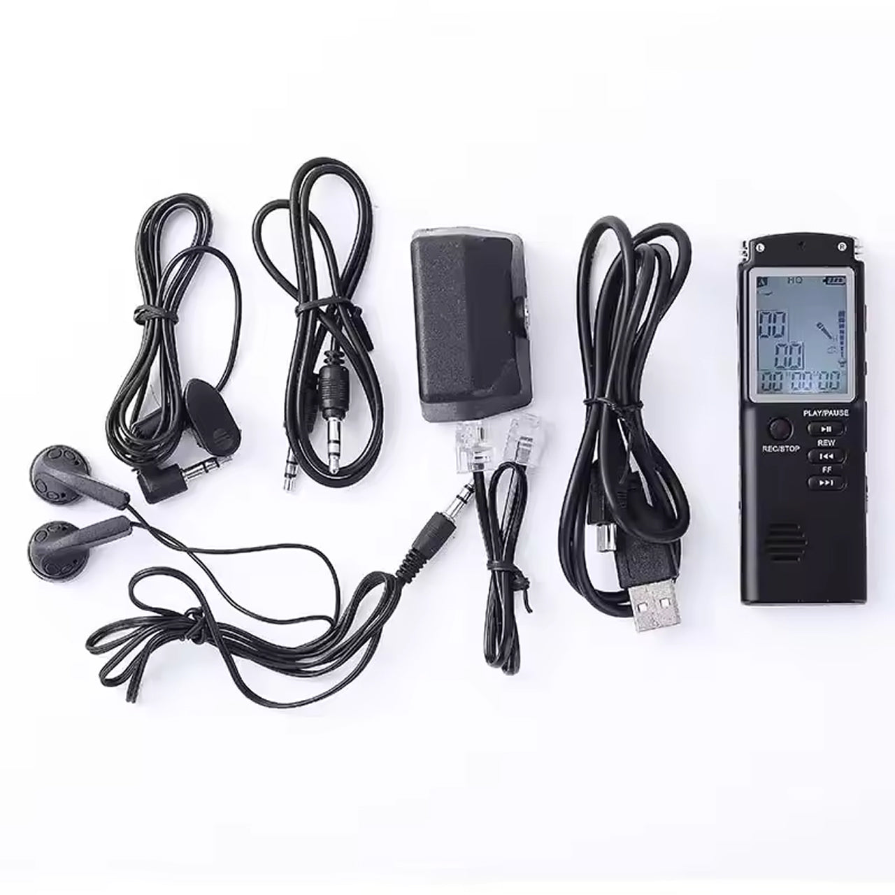 Voximex Digital Voice Recorder - 64GB Storage, 1536Kbps Studio Quality, Voice Activated