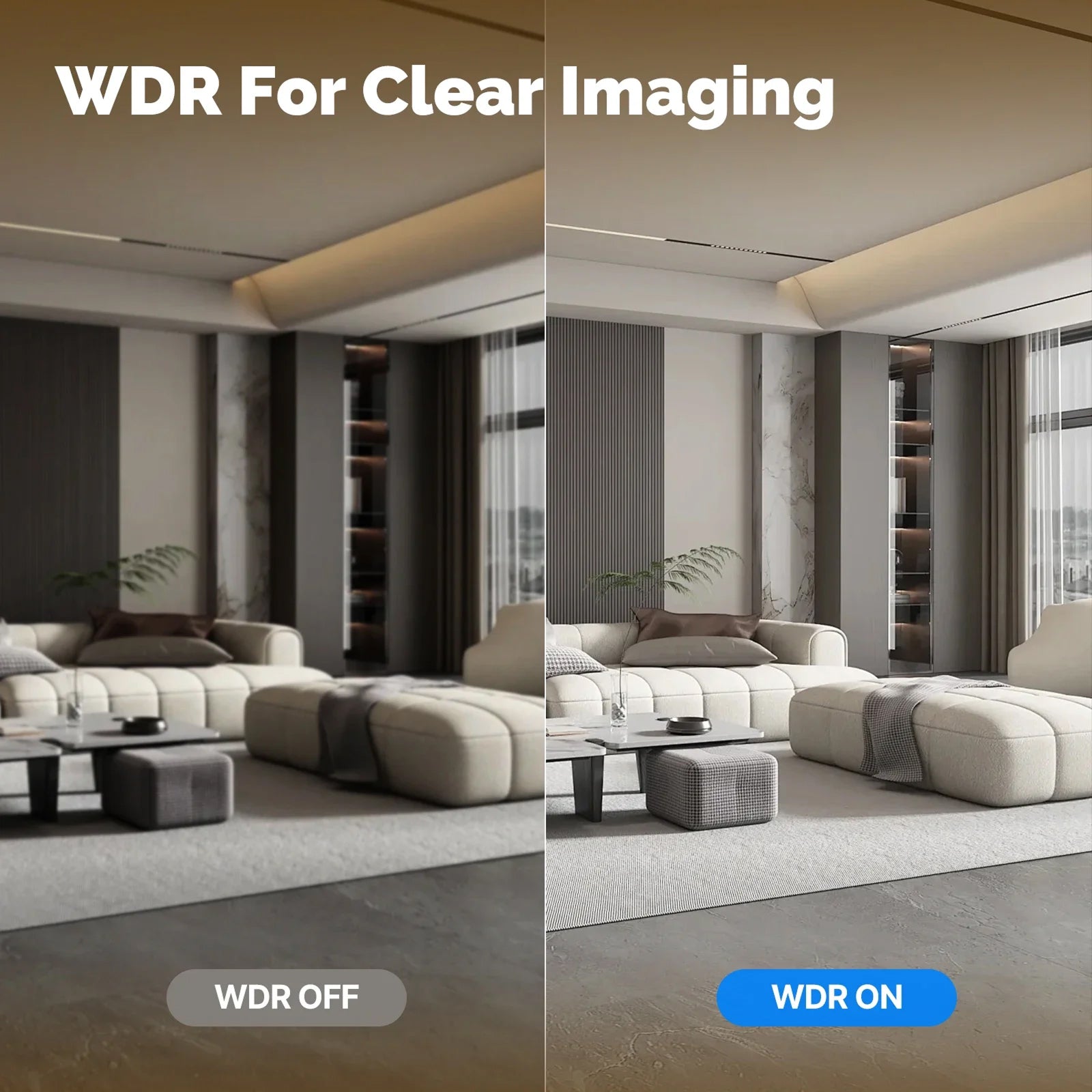 VugitCam 4MP Indoor Security Camera 360° Pan/Tilt AI Motion Detection Alexa & Google