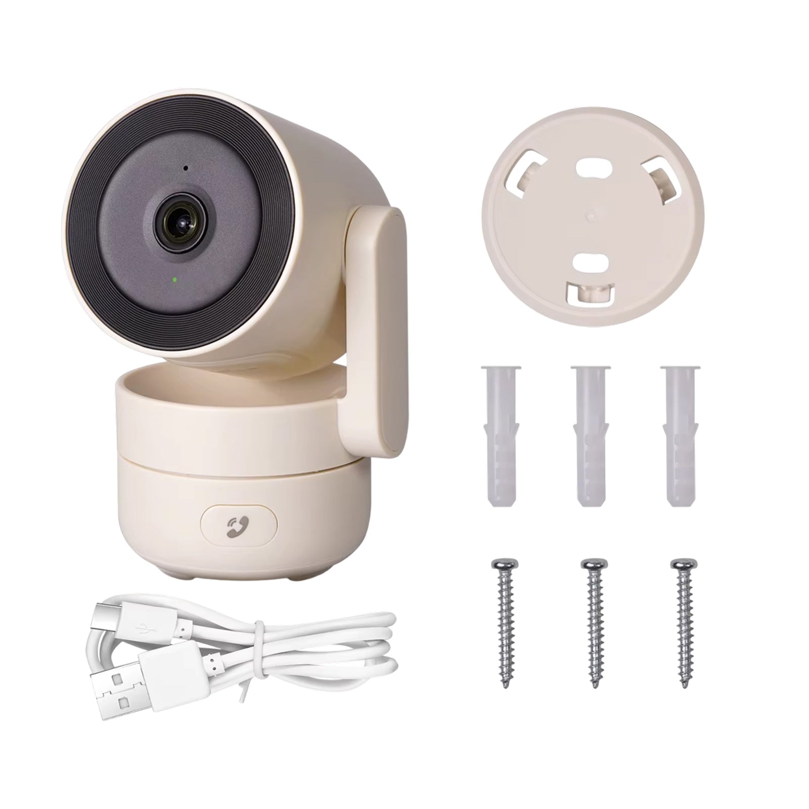 VugitCam 4MP Indoor Security Camera 360° Pan/Tilt AI Motion Detection Alexa & Google