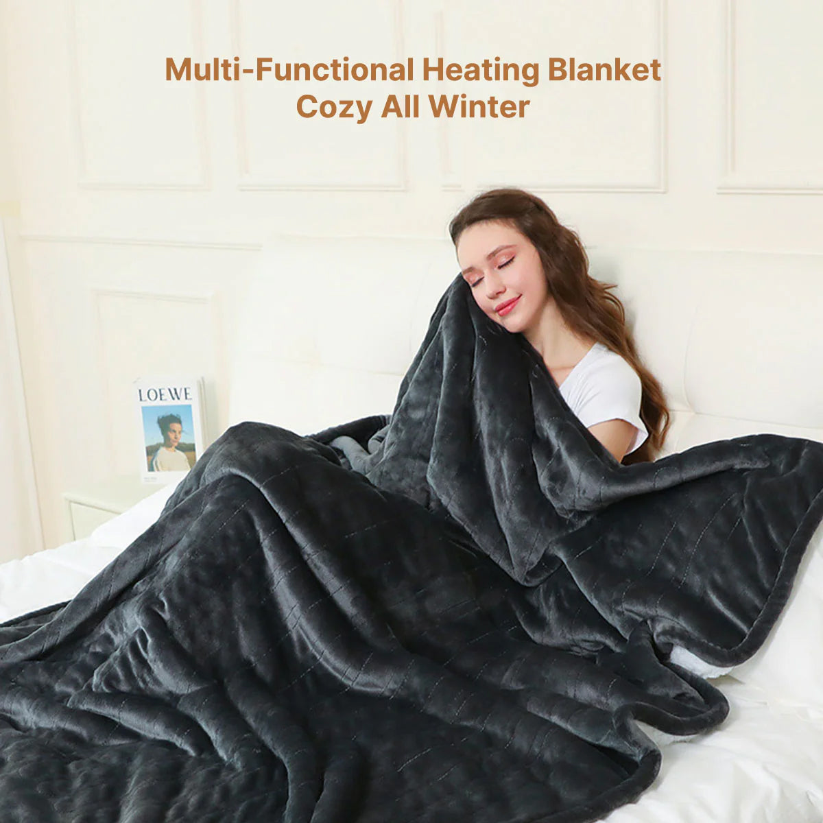 WamSofti Premium Electric Heating Blanket with 9 Heat Settings