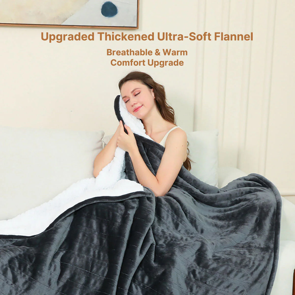 WamSofti Premium Electric Heating Blanket with 9 Heat Settings