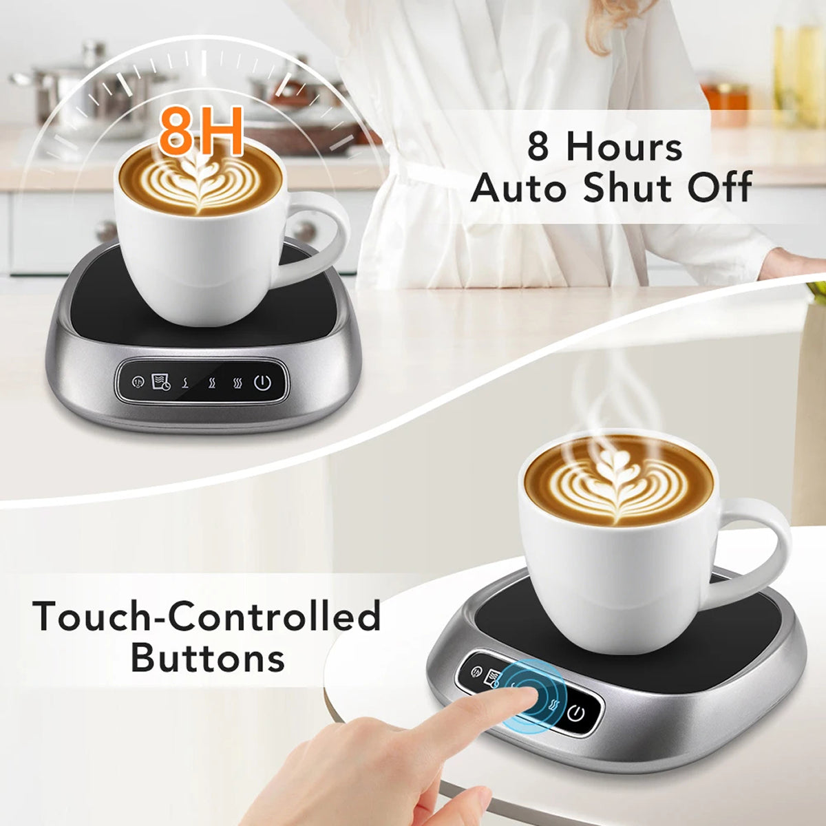 WarimCovi Smart Constant Temperature Electric Coffee Mug Warmer