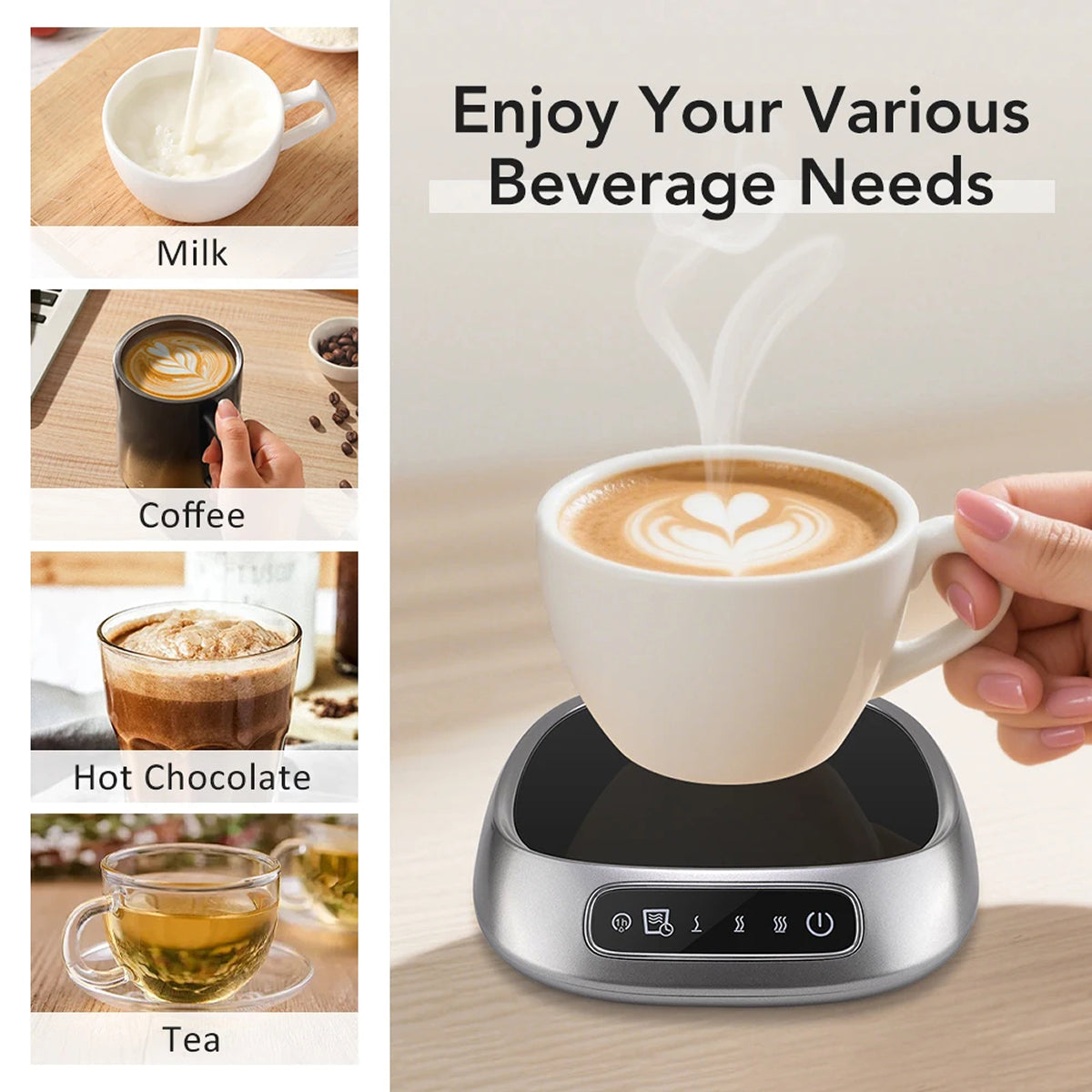 WarimCovi Smart Constant Temperature Electric Coffee Mug Warmer