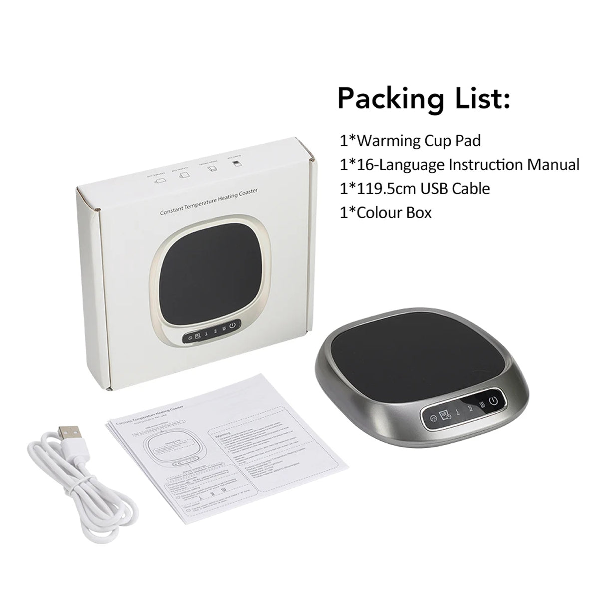 WarimCovi Smart Constant Temperature Electric Coffee Mug Warmer