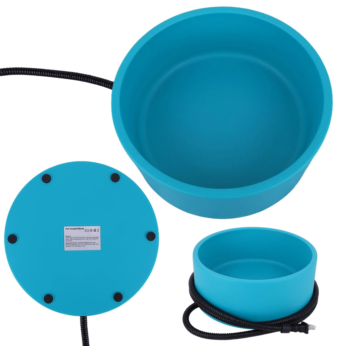 WarmDrino Heated Dog Water Bowl - 3.2L Anti-Freeze Heated Pet Bowl
