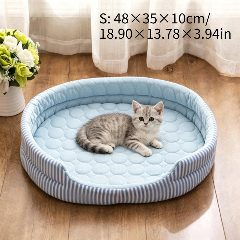 WelRigno Cooling Dog Bed with Ice Thread Technology