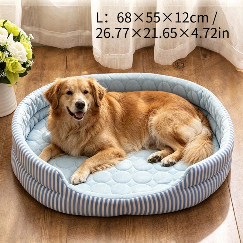 WelRigno Cooling Dog Bed with Ice Thread Technology