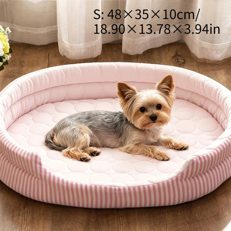 WelRigno Cooling Dog Bed with Ice Thread Technology