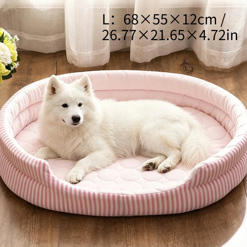 WelRigno Cooling Dog Bed with Ice Thread Technology