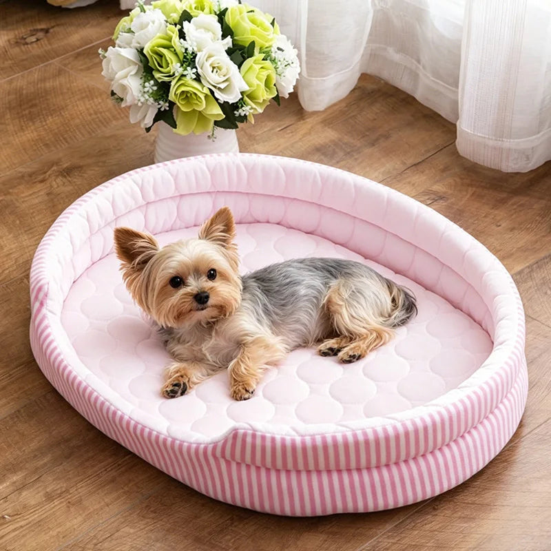 WelRigno Cooling Dog Bed with Ice Thread Technology