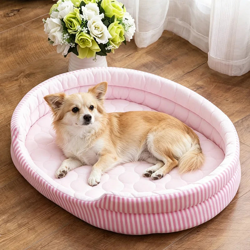 WelRigno Cooling Dog Bed with Ice Thread Technology