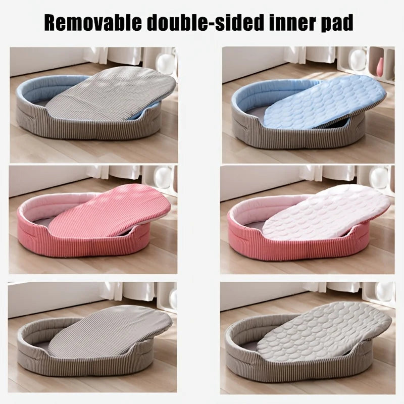 WelRigno Cooling Dog Bed with Ice Thread Technology