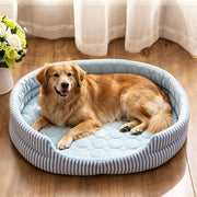 XL Cooling Dog Bed Ice Fiber Washable Pet Mat for Large Dogs WelRigno