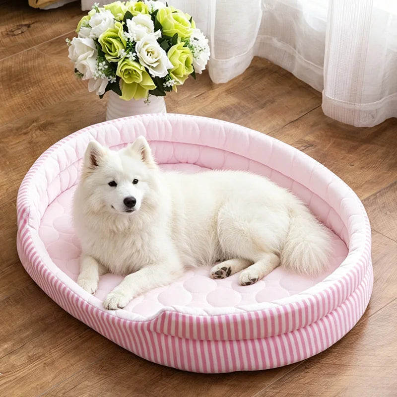 WelRigno Cooling Dog Bed with Ice Thread Technology