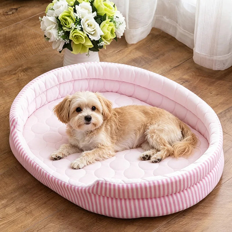 WelRigno Cooling Dog Bed with Ice Thread Technology