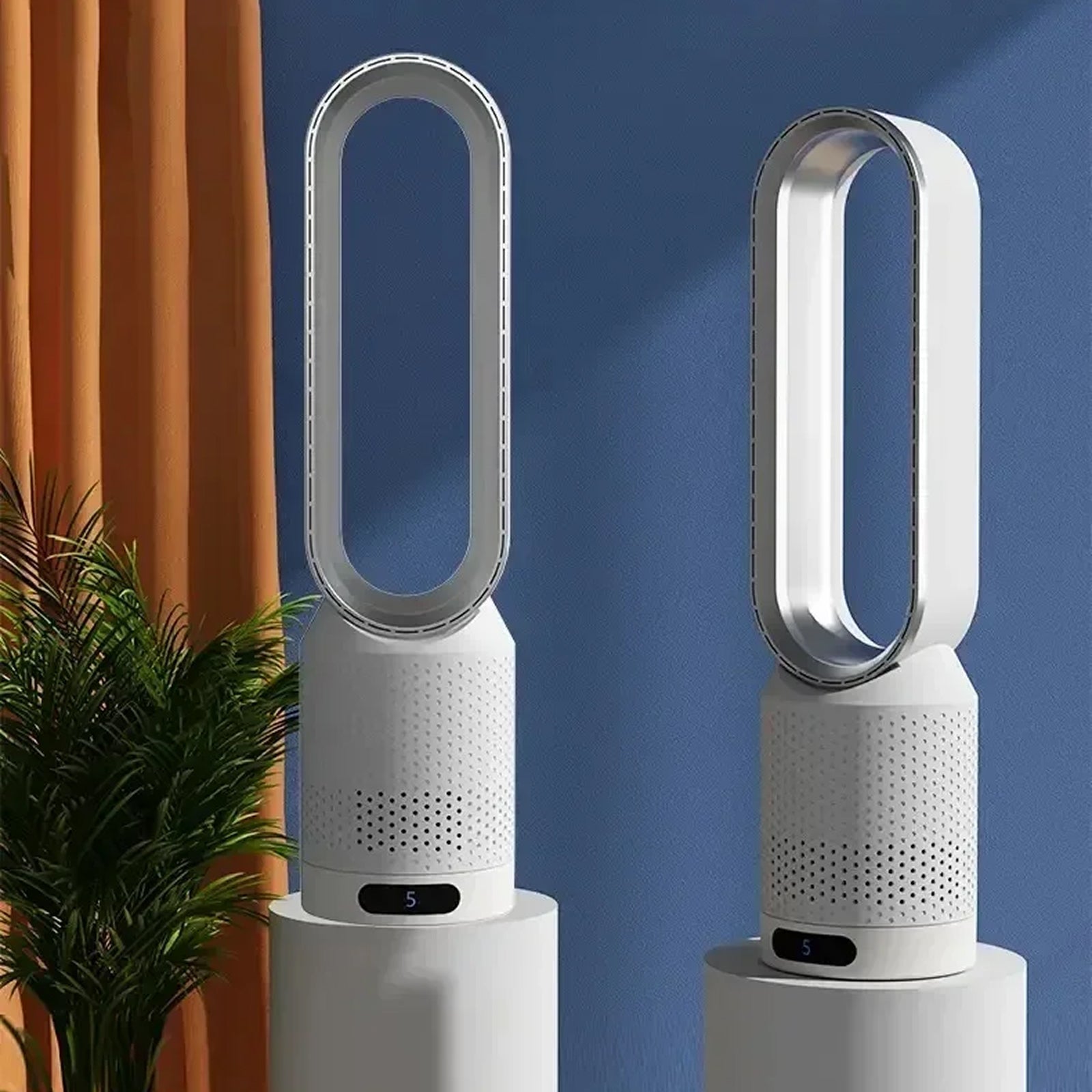 WhisParu Silent Bladeless Fan with Air Purification