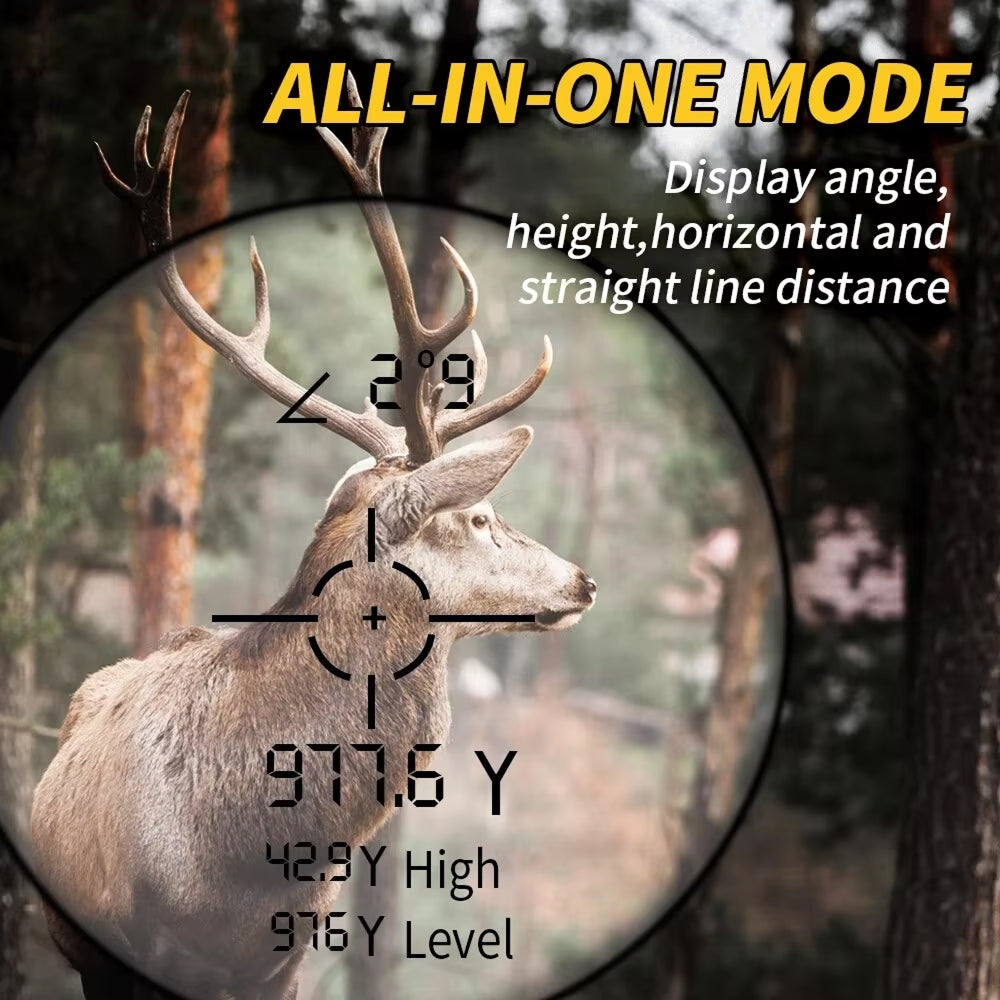 WildRange 1000-Yard Laser Rangefinder for Hunting and Golf