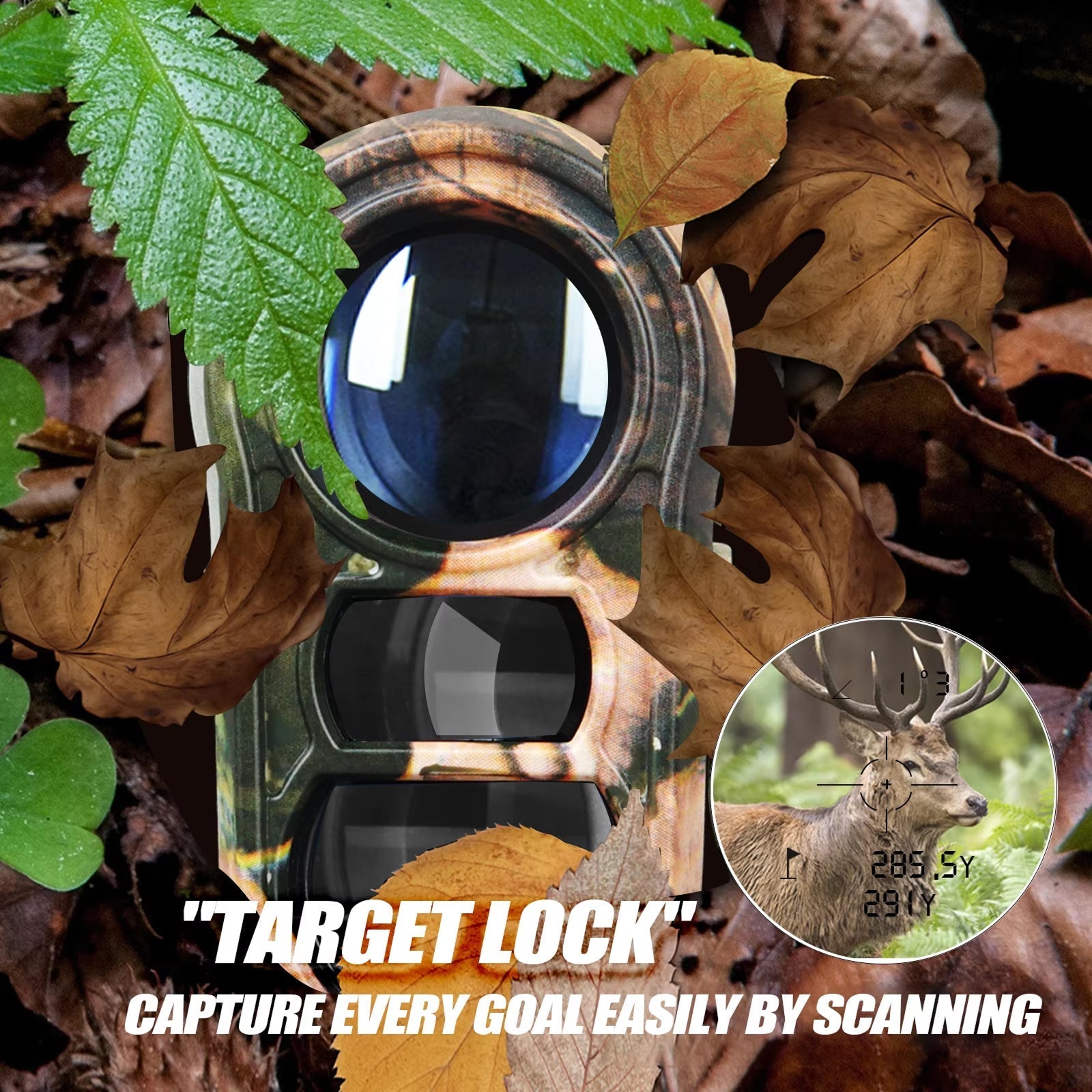 WildRange 1000-Yard Laser Rangefinder for Hunting and Golf