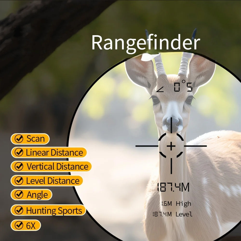 WildRange 1000-Yard Laser Rangefinder for Hunting and Golf