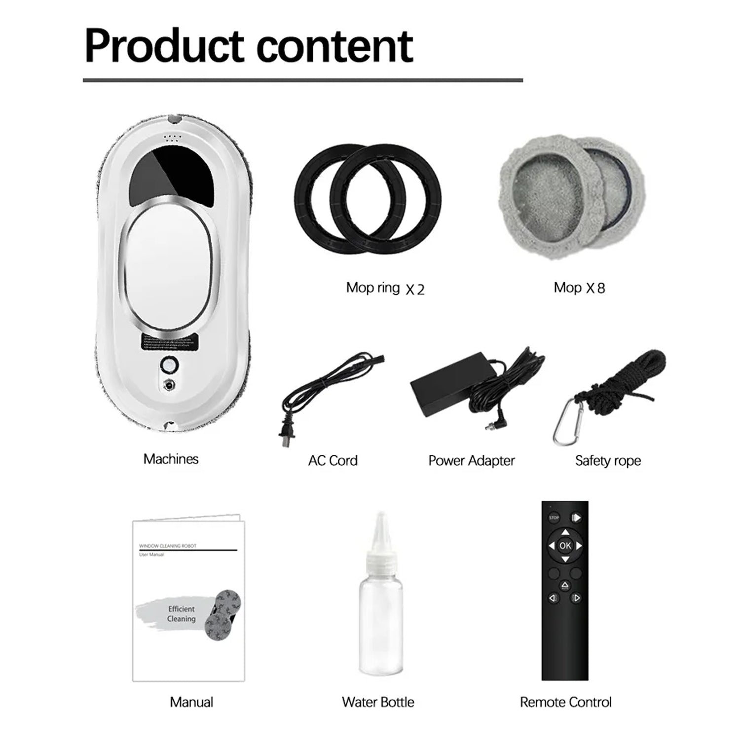 WiniGlide 5600Pa Robot Window Cleaner with AI Smart Pathing