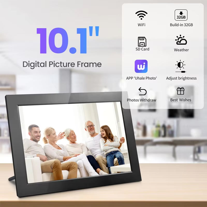 WioMemo Digital Photo Frame with WiFi and Uhale App
