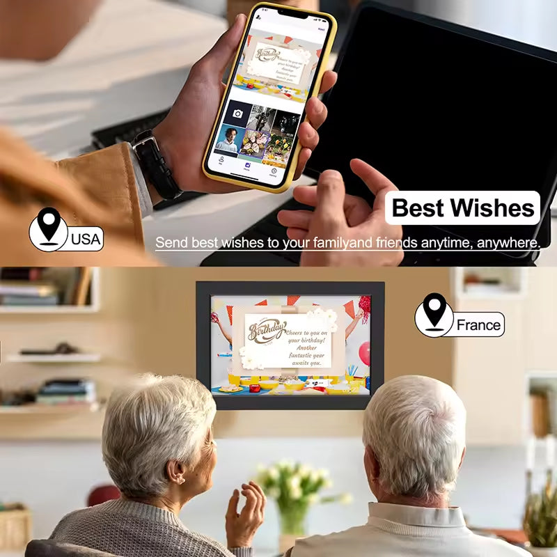 WioMemo Digital Photo Frame with Uhale App Sharing
