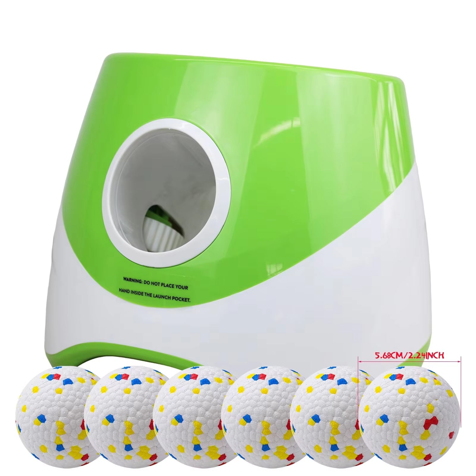 WoofLob Automatic Dog Ball Launcher with 3 Distance Settings, Infrared Sensor, 2600mAh Battery and Anti-Jam Technology